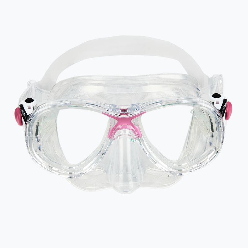 Set da immersione Cressi Marea + Seal Dry Jr chiaro/rosa 4