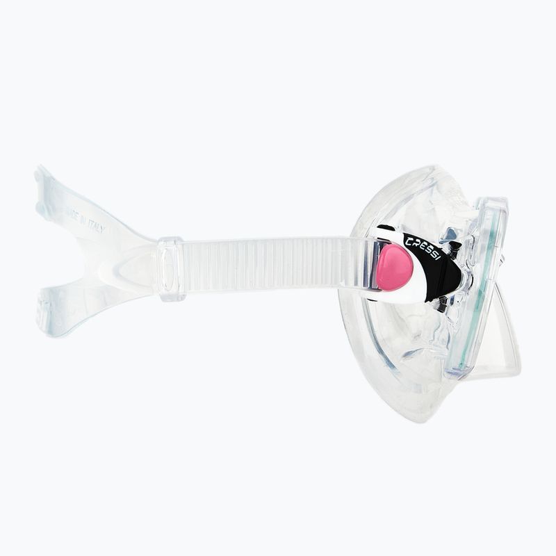 Set da immersione Cressi Marea + Seal Dry Jr chiaro/rosa 5