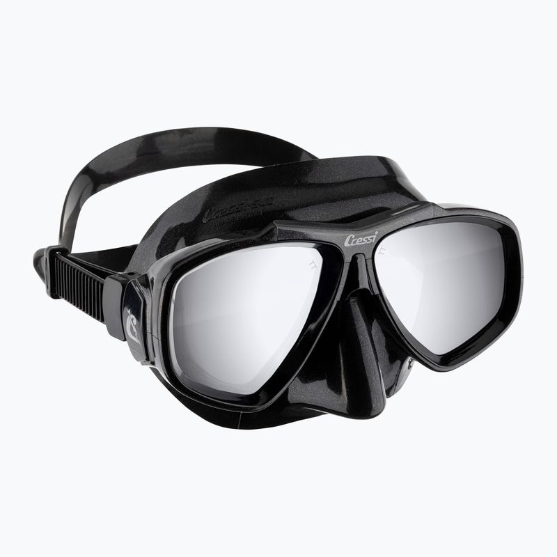 Maschera subacquea Cressi Focus nero/nero/argento
