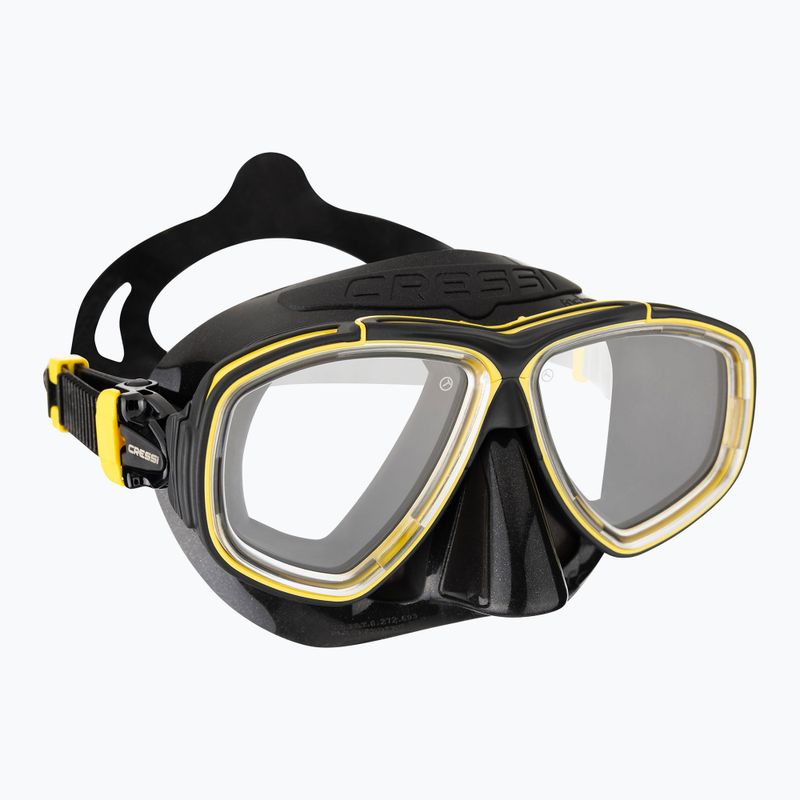 Maschera subacquea Cressi Prisma nero/giallo