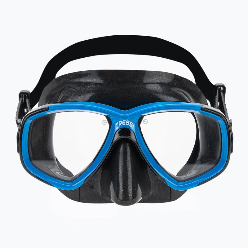 Set da immersione Cressi Perla + Messico nero/blu 3