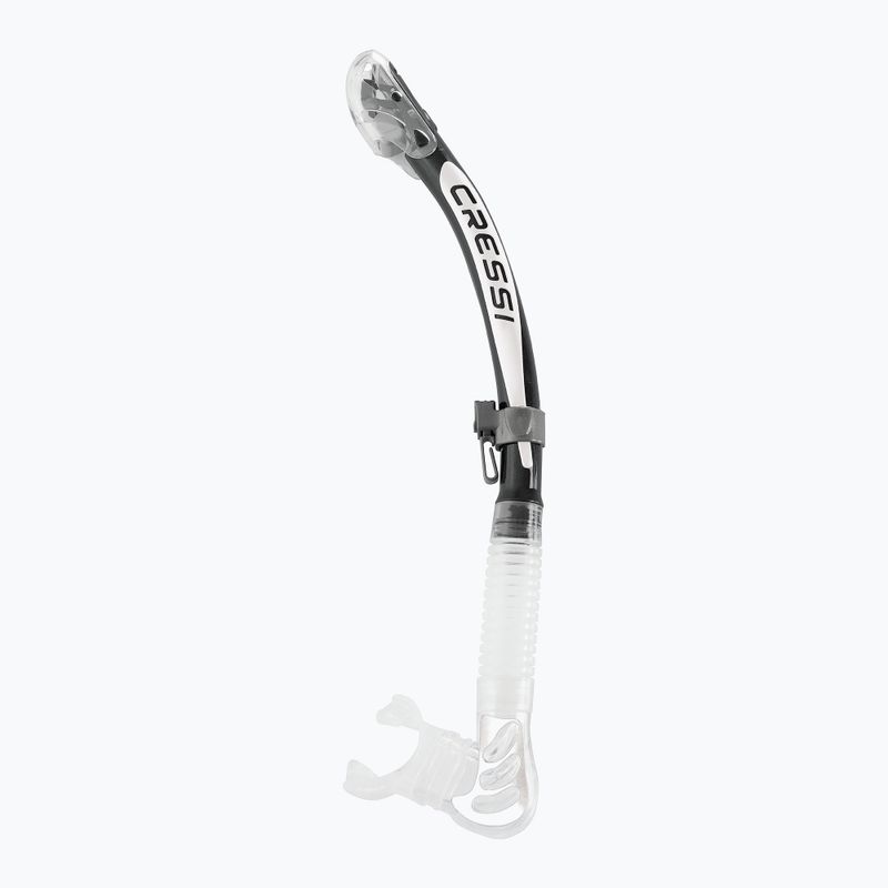 Snorkel Cressi Alpha Ultra Dry trasparente/nero/bianco