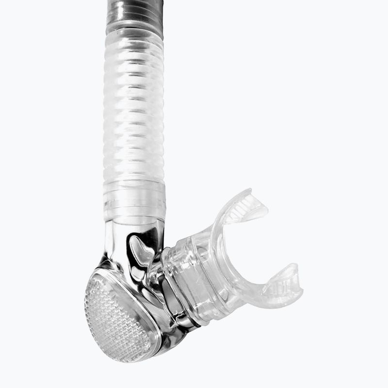 Snorkel Cressi Alpha Ultra Dry trasparente/nero/bianco 3