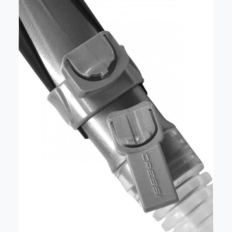 Snorkel Cressi Alpha Ultra Dry trasparente/nero/bianco 5