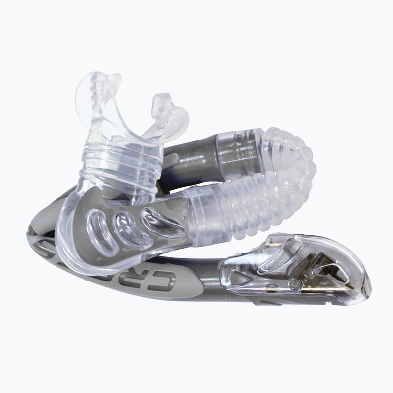 Snorkel Cressi Alpha Ultra Dry trasparente/nero/bianco 6