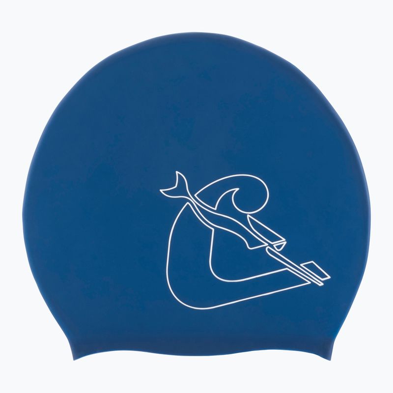 Cressi Loira Cuffia per capelli lunghi blu/bianco 2