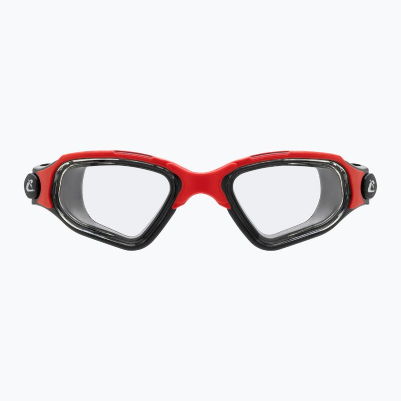 Occhiali da nuoto Cressi Clear Eyes nero/rosso 2