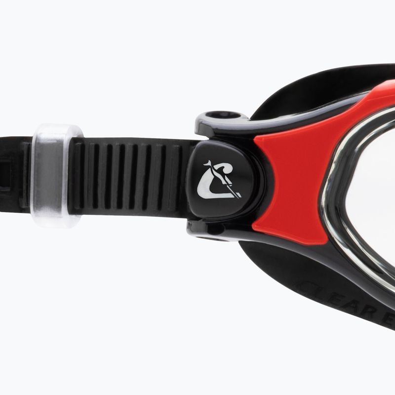 Occhiali da nuoto Cressi Clear Eyes nero/rosso 3