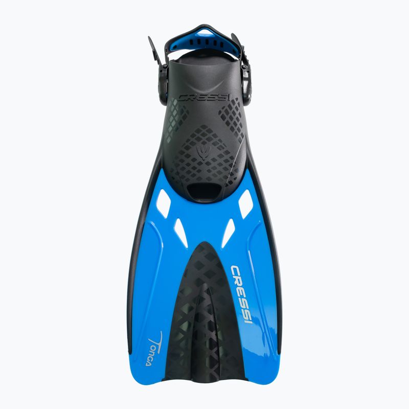 Set da immersione Cressi Baron + Tonga nero/blu 3