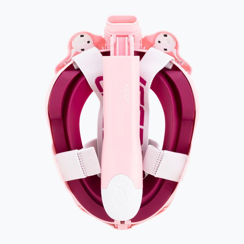 Maschera facciale integrale da snorkeling per bambini Cressi Kiddy Full Face Jr pink/purple/white 5