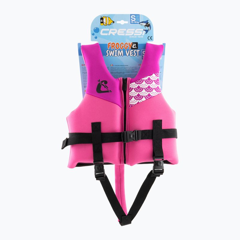Giubbotto da nuoto per bambini Cressi Froggy pink/lilac 5