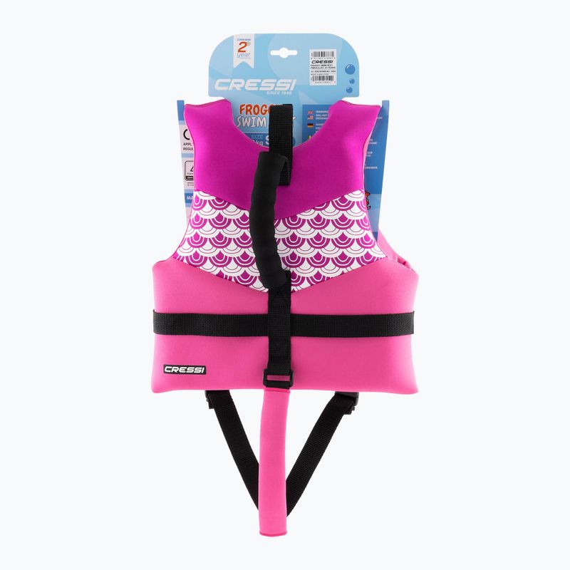 Giubbotto di salvataggio per bambini Cressi Froggy pink/lilac 6