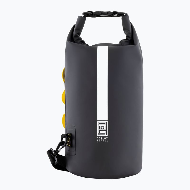 Sacca impermeabile Cressi Ocelot Dry Bag 10 l black/yellow 2