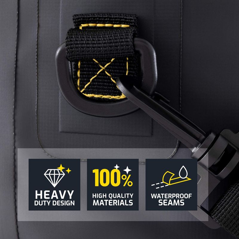 Sacca impermeabile Cressi Ocelot Dry Bag 10 l black/yellow 5