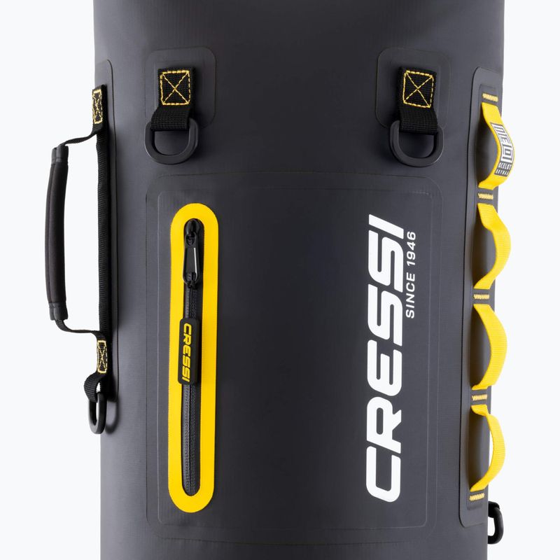 Sacca impermeabile Cressi Ocelot Dry Bag 30 l black/yellow 3
