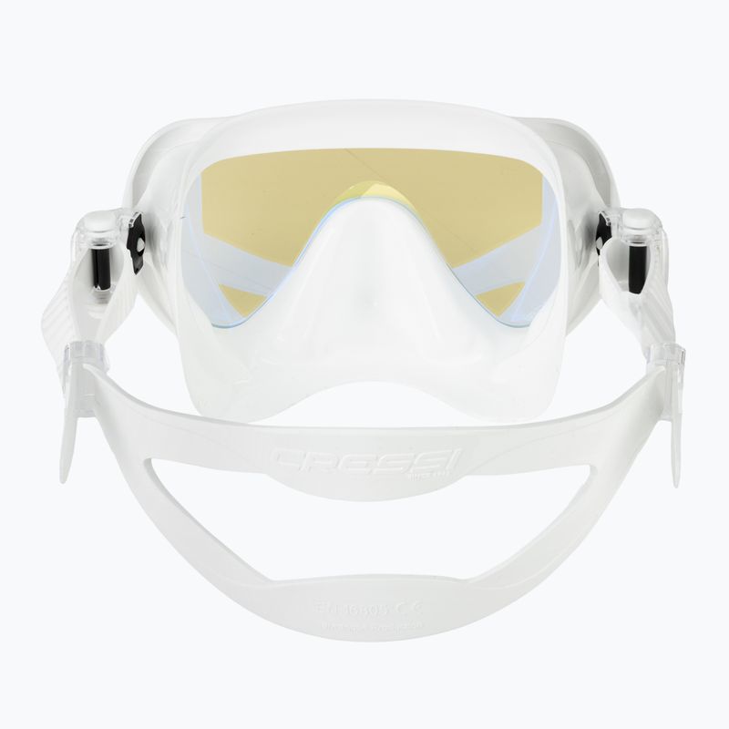 Maschera da sub donna Cressi Honey 420 UV white/white/yellow/blue 4