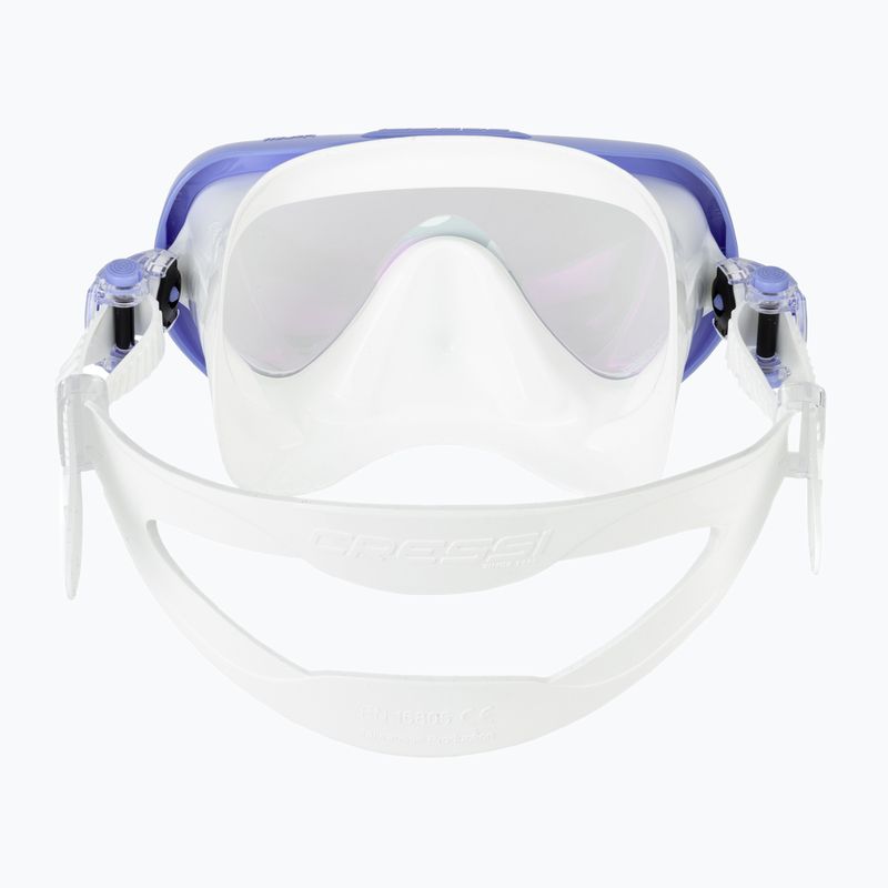 Maschera da sub donna Cressi Honey 420 UV white/lilac/blue/orange 4