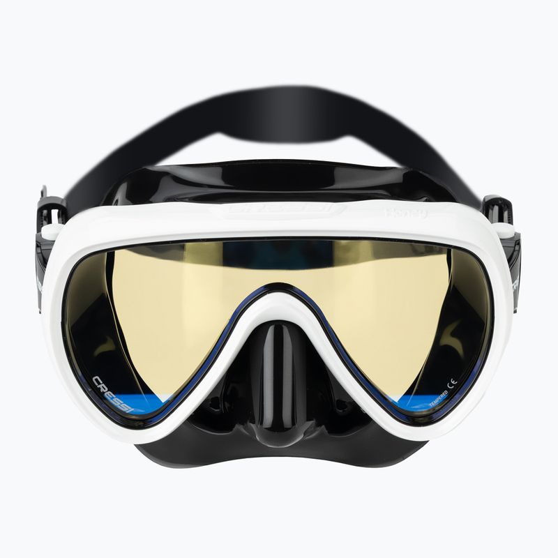 Maschera da sub donna Cressi Honey 420 UV black/white/yellow/blue 2