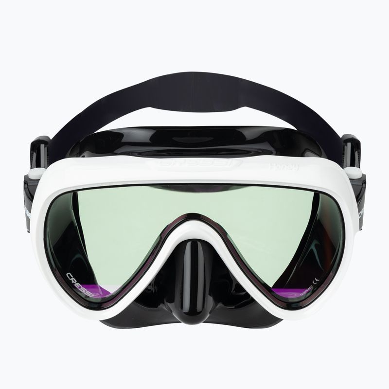Maschera da sub donna Cressi Honey 420 UV black/white/blue/orange 2