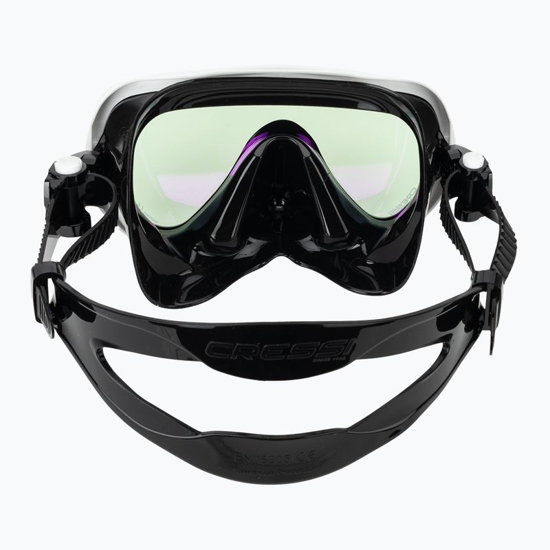 Maschera da sub donna Cressi Honey 420 UV black/white/blue/orange 4