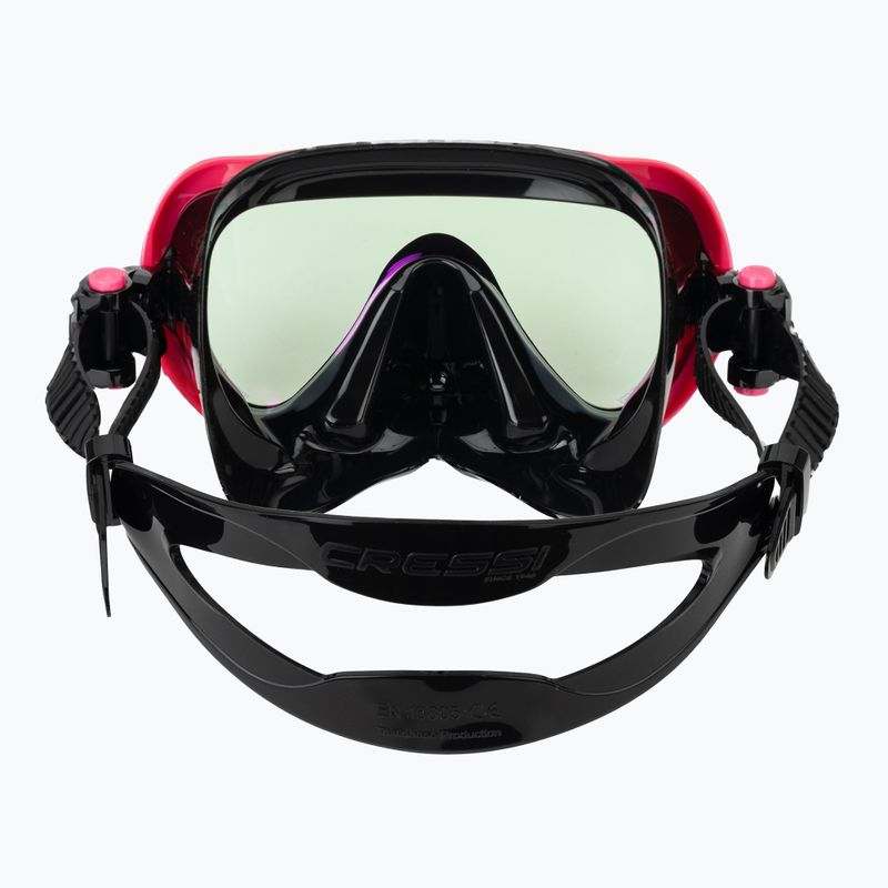Maschera da sub donna Cressi Honey 420 UV black/fuchsia/blue/orange 4