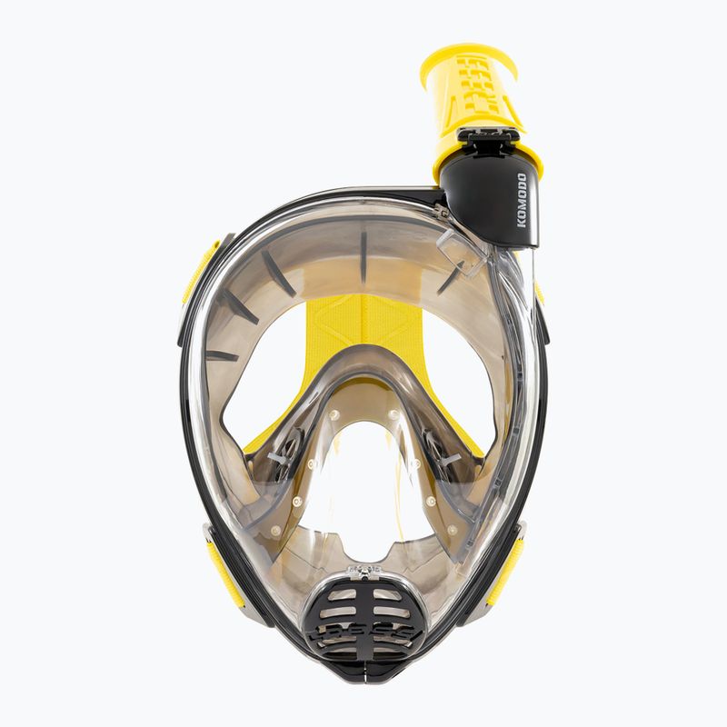 Maschera facciale integrale per snorkeling Cressi Komodo Full Face black/yellow 3