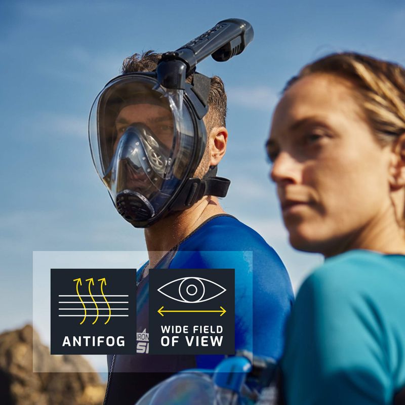 Maschera facciale integrale per snorkeling Cressi Komodo Full Face blue/black 13