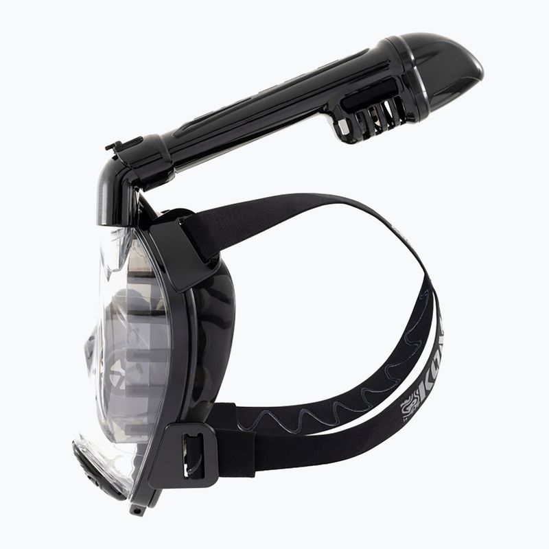 Maschera facciale integrale per snorkeling Cressi Komodo Full Face black/black 5