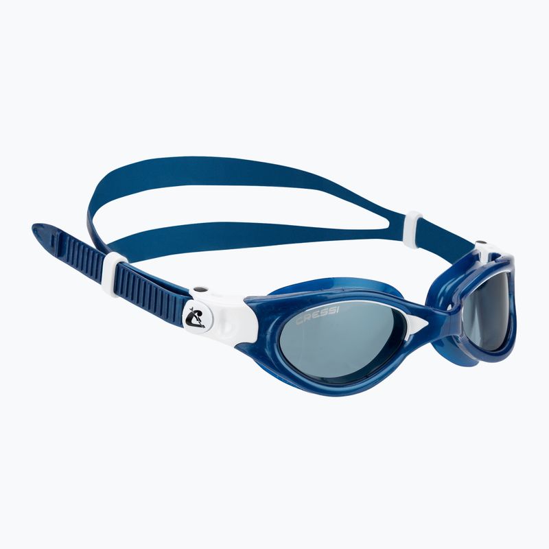 Occhialini da nuoto da donna Cressi Flash blue metal/white smoked