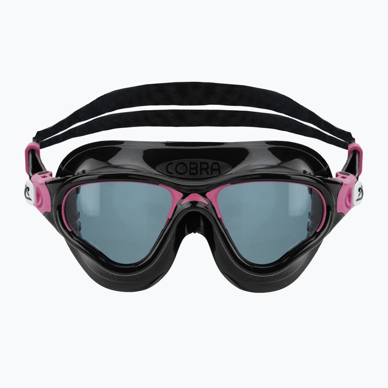 Maschera da nuoto Cressi Cobra black/black/pink smoked 2
