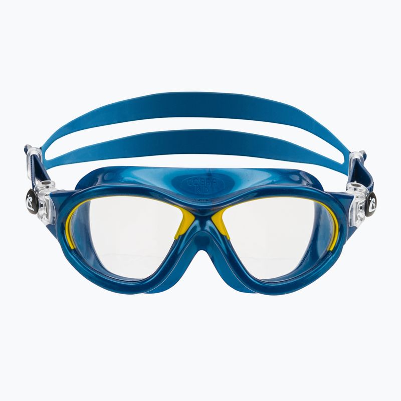 Maschera da nuoto per bambini Cressi Mini Cobra blue/yellow 2