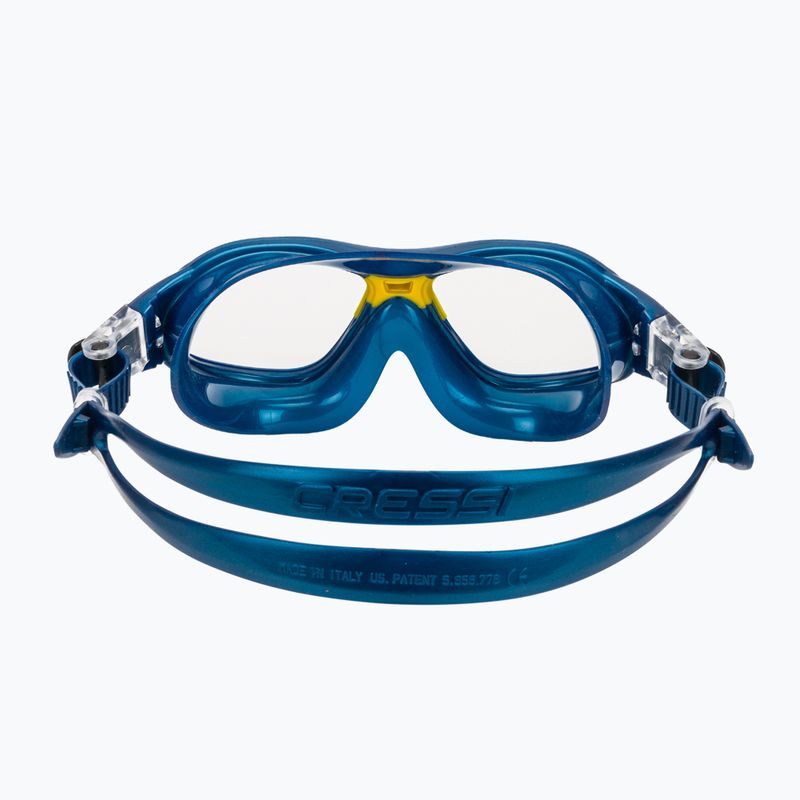 Maschera da nuoto per bambini Cressi Mini Cobra blue/yellow 4