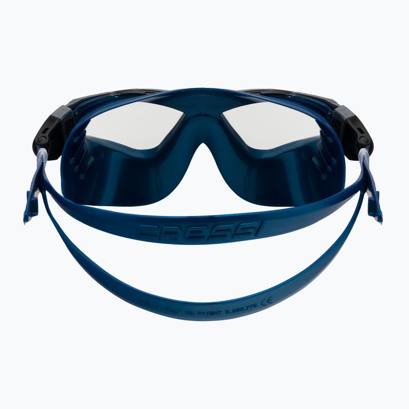 Maschera da bagno Cressi Planet in metallo blu 5