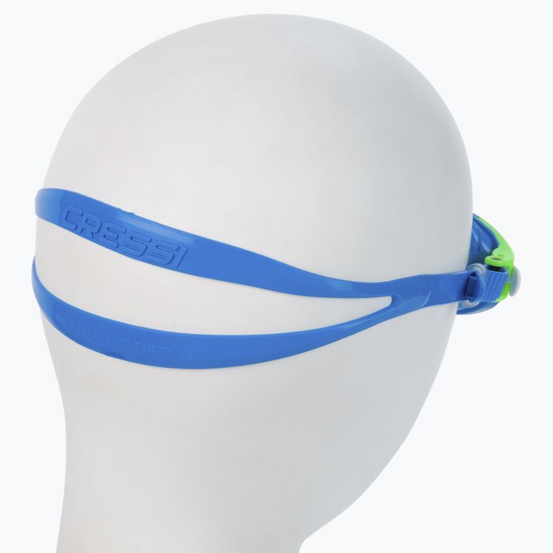 Maschera da nuoto per bambini Cressi Baloo azzurro/lime 3