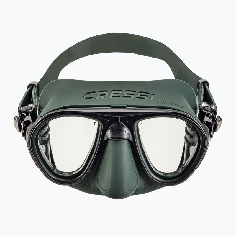 Set da immersione Cressi Calibro + Corsica verde 3