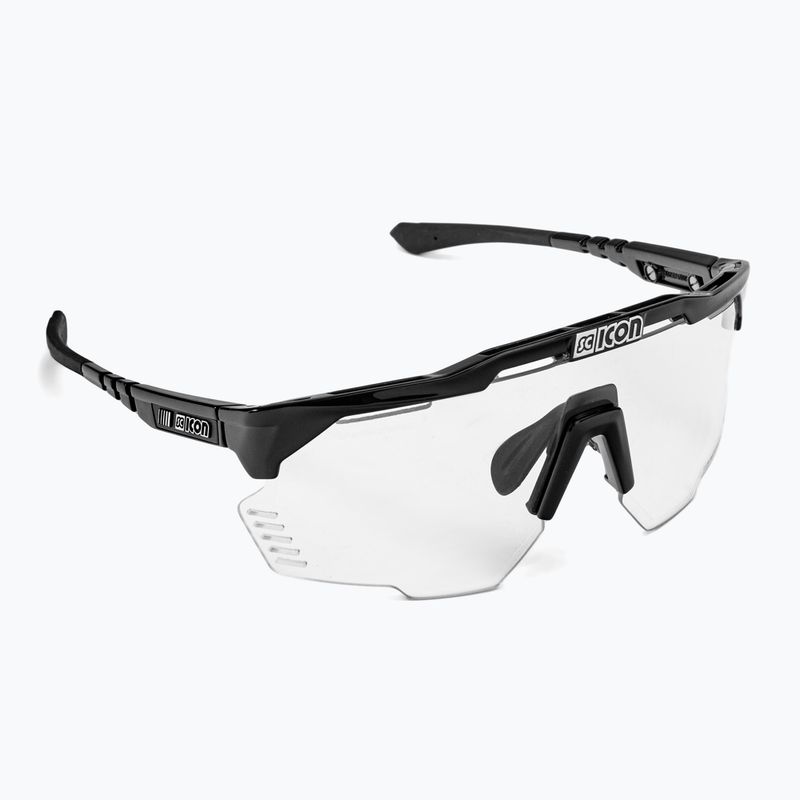 Occhiali da sole SCICON Aeroshade Kunken nero lucido/scnpp argento fotocromatico