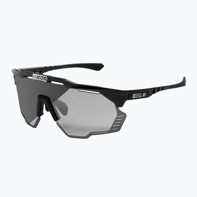 Occhiali da sole SCICON Aeroshade Kunken nero lucido/scnpp argento fotocromatico 2