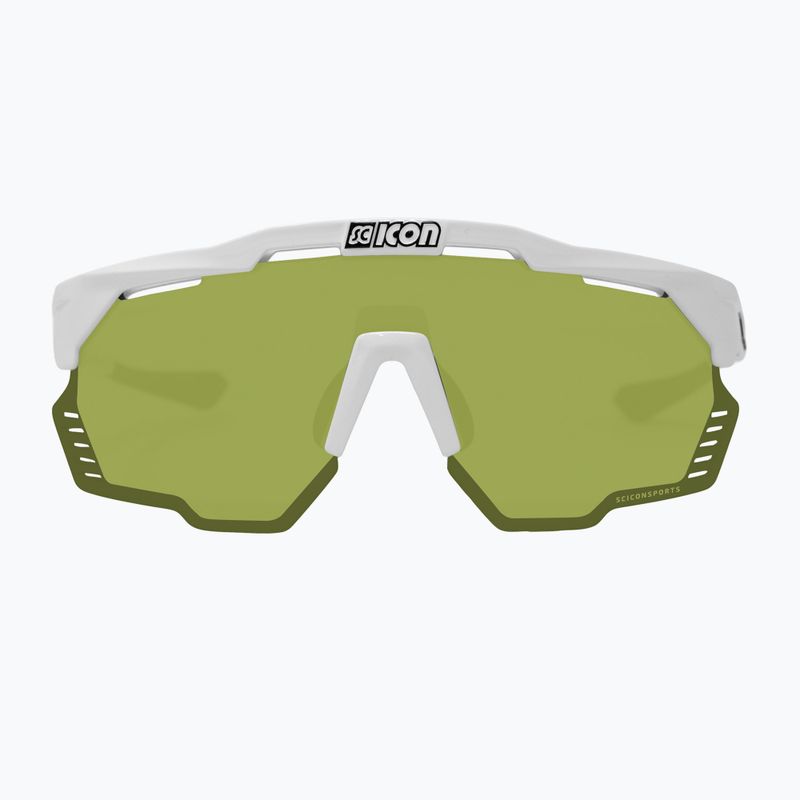 Occhiali da sole SCICON Aeroshade Kunken bianco lucido/scnpp verde trail 3