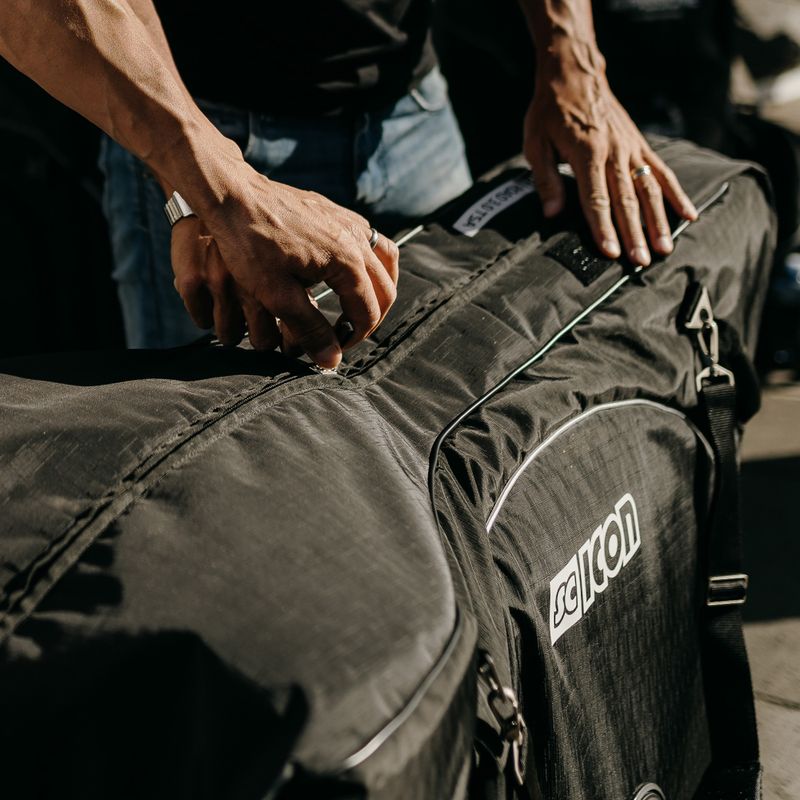 SCICON Aerocomfort 3.0 Tsa Borsa da viaggio per bici da strada nera 8