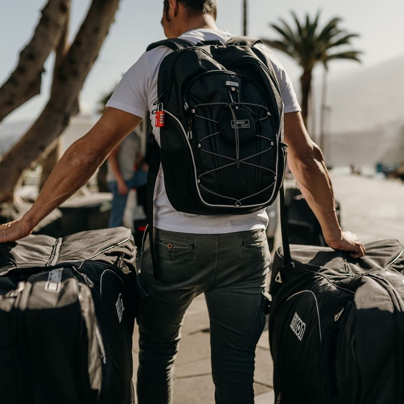 SCICON Aerocomfort 3.0 Tsa Borsa da viaggio per bici da strada nera 10