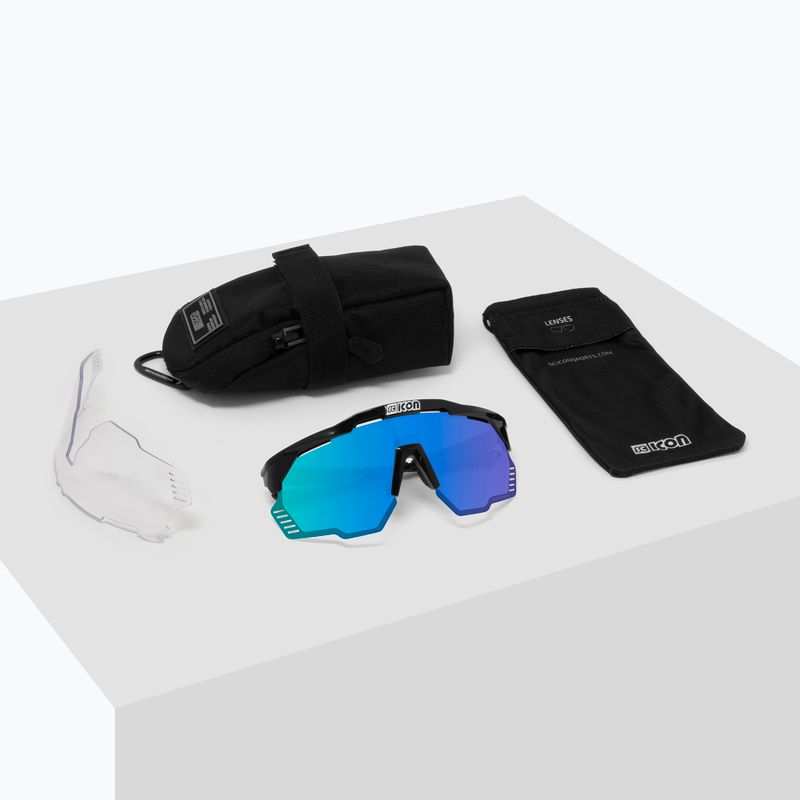 Occhiali da sole SCICON Aeroshade Kunken bianco lucido/scnpp multimirror blu 7