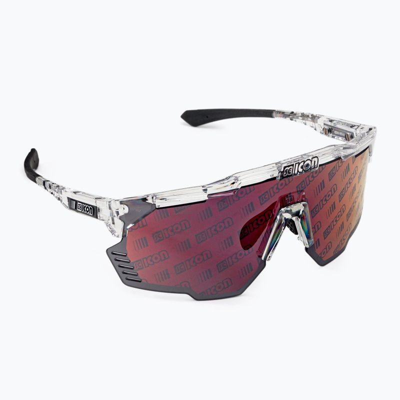 Occhiali da sole SCICON Aeroshade Kunken crystal gloss/scnpp monogram multimirror red