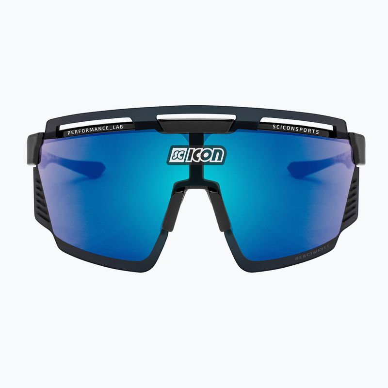 Occhiali da sole SCICON Aerowatt nero lucido/scnpp multimirror blu 3