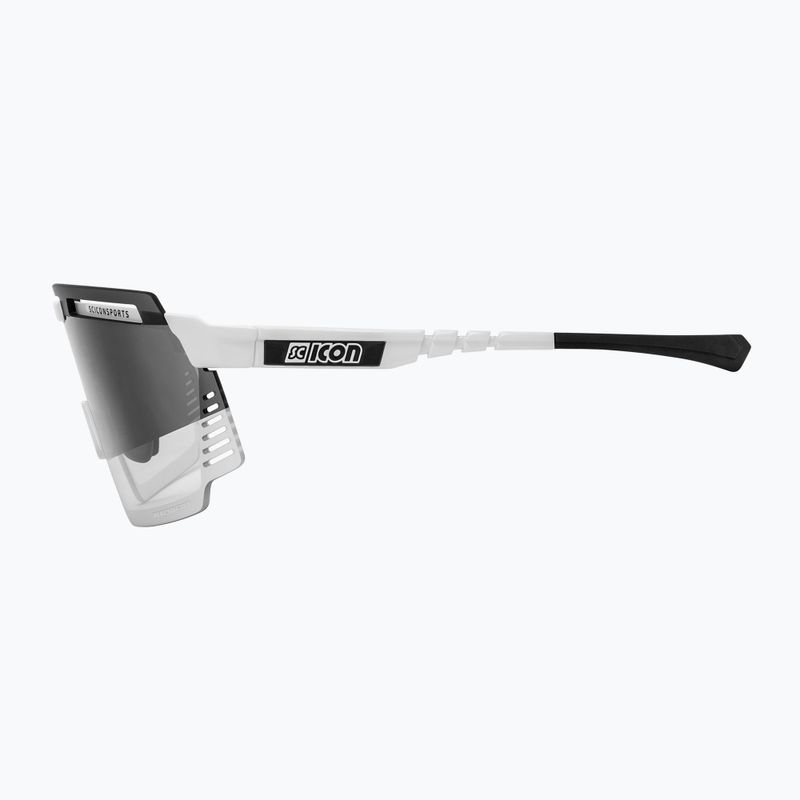 SCICON Aerowatt bianco lucido/scnpp occhiali da sole fotocromatici argento 4
