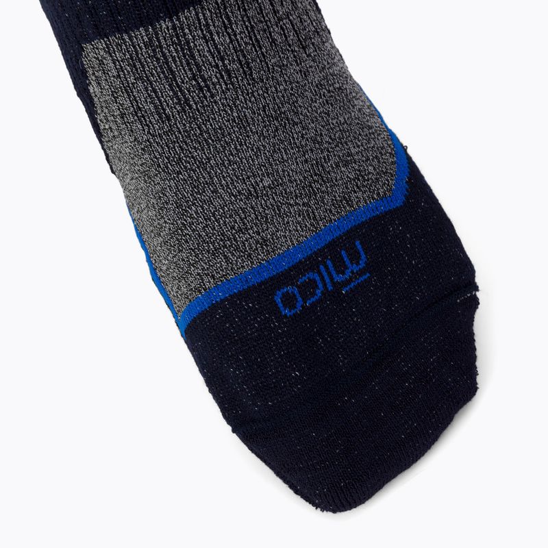 Calze da trekking Mico Medium Weight Trek Crew Extra Dry blu navy CA03058 4