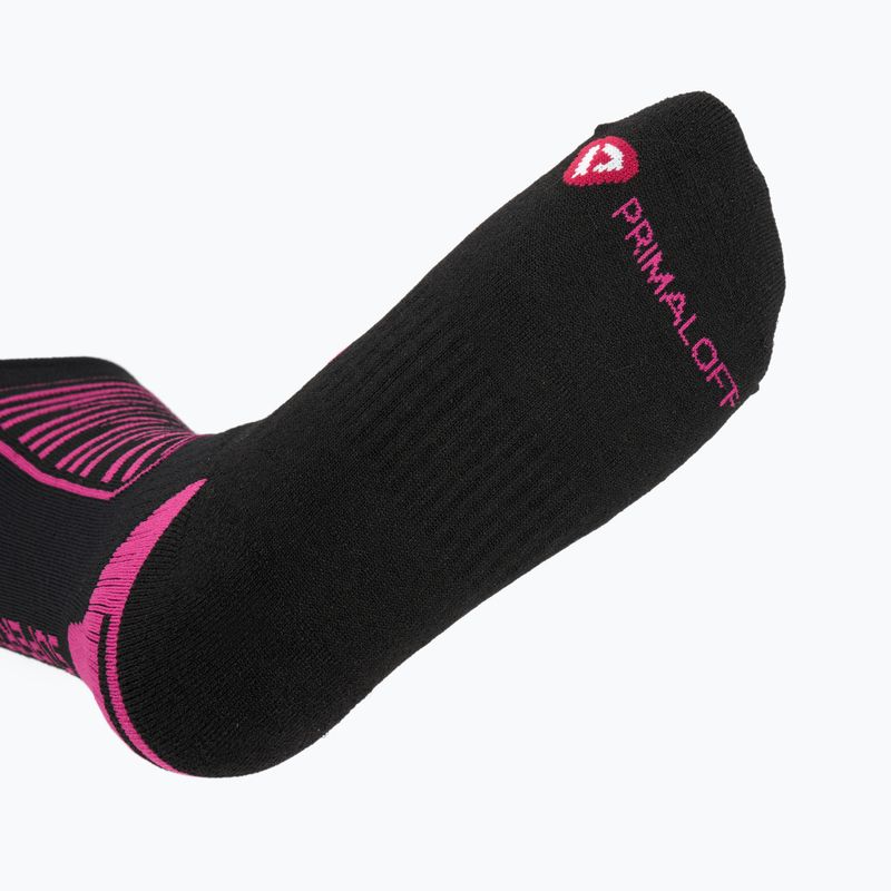 Calze da sci Mico Heavy Weight Superthermo Primaloft Merino Ski black fuchsia 4