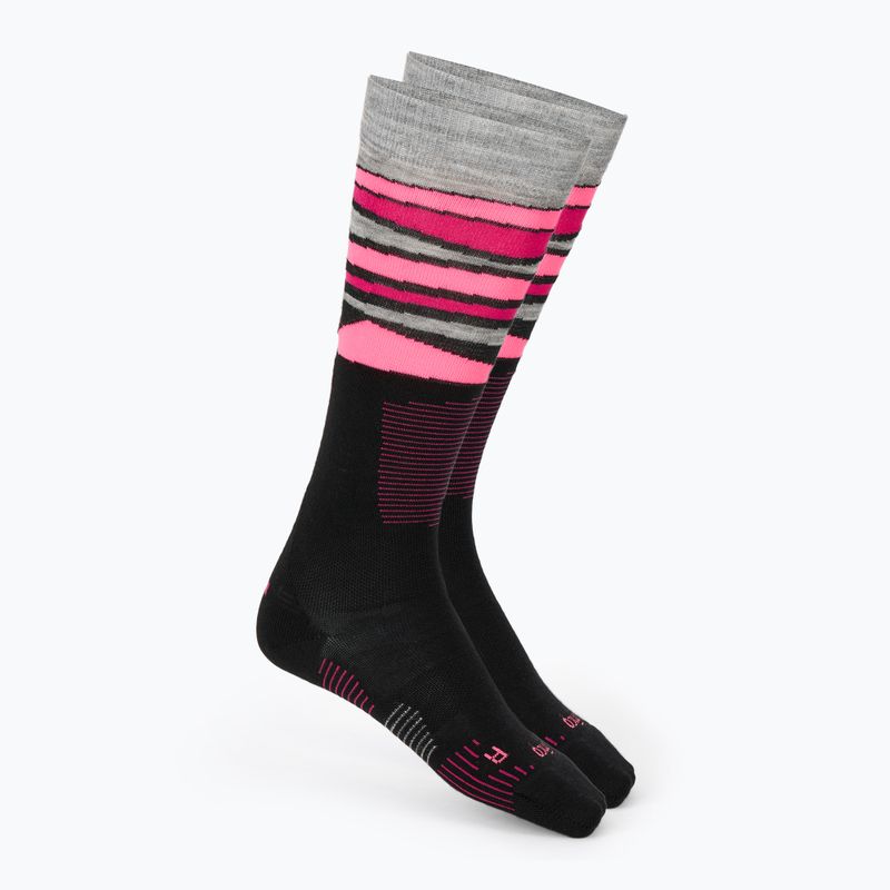 Calze da sci donna Mico Light Weight Superthermo Natural Merino Ski black/fuchsia fluo