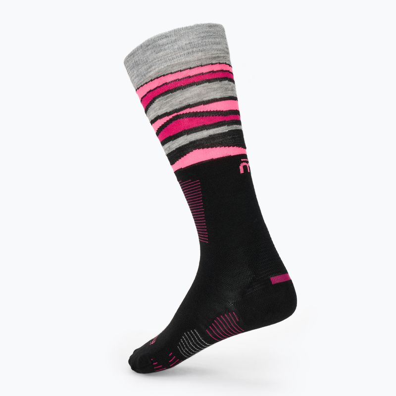 Calze da sci donna Mico Light Weight Superthermo Natural Merino Ski black/fuchsia fluo 2