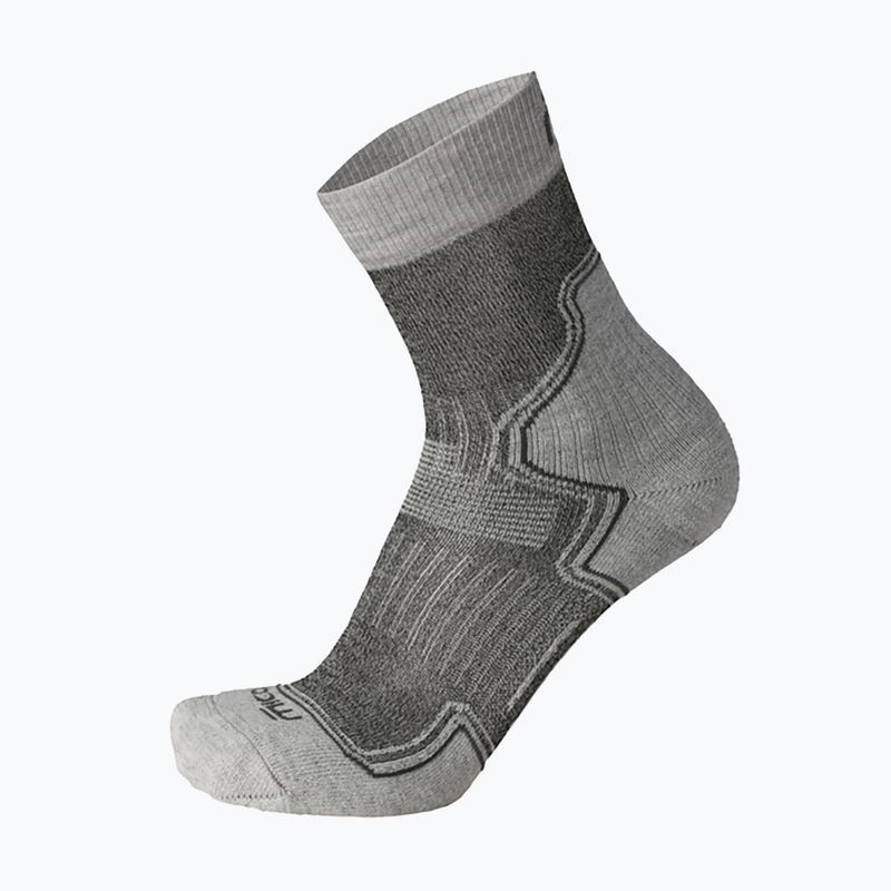 Mico Light Weight Extra Dry Hike Crew calze da trekking grigio chiaro CA03069