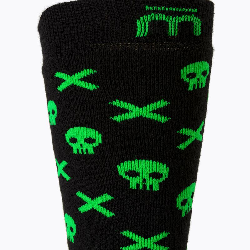 Calze da sci Mico Medium Weight Warm Control per bambini nero-verde CA02699 3